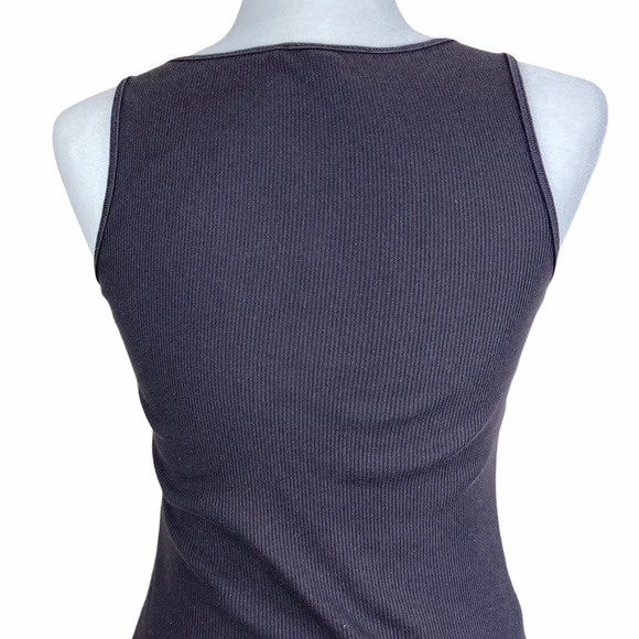 Express | Gray Ribbed Racerback Muscle Tee - Picture 11 of 16